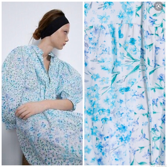 COPY - RINTED POPLIN DRESS - Picture 10 of 14